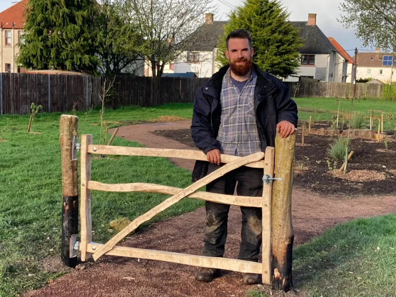 Happy to share that I've finished making and installing three split hazel hurdle gates for the Tranent Wombles for their forest garden project at Foresters Park, Tranent.&nbsp;

The hazel used for the gates is locally sourced from Ravensheugh Copse, 