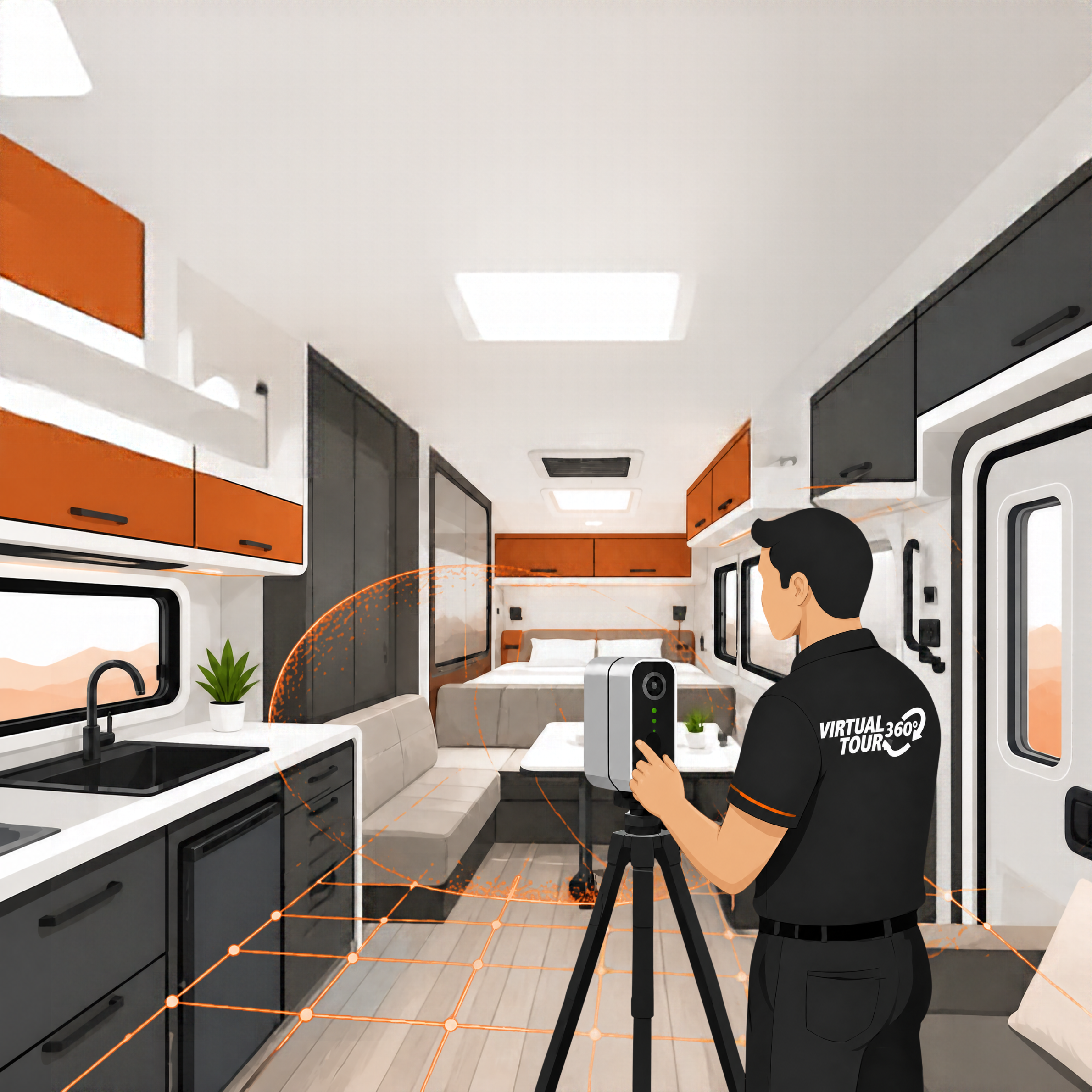 3D virtual tour for Caravan, RV and Campsites