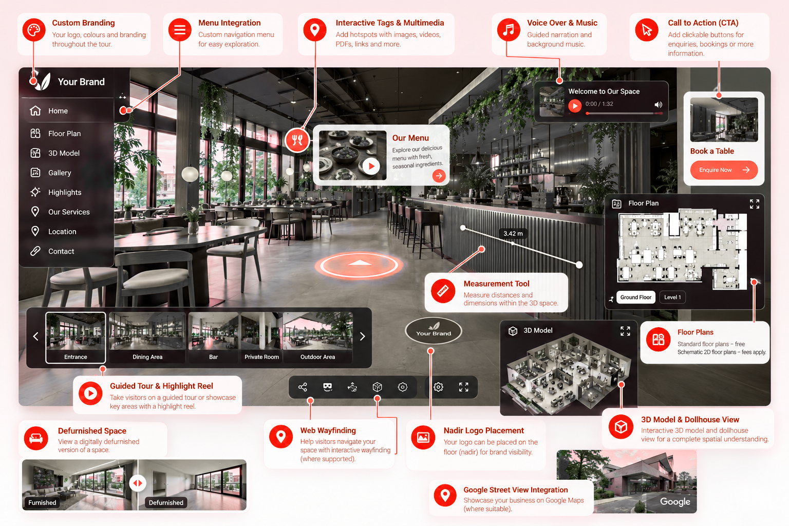 virtual tour features