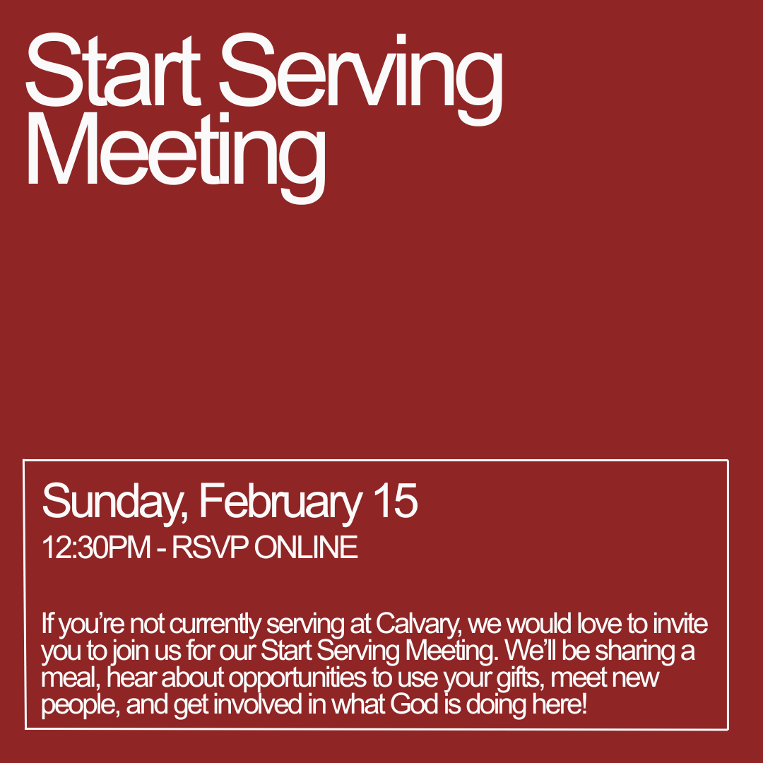 Start Serving Meeting