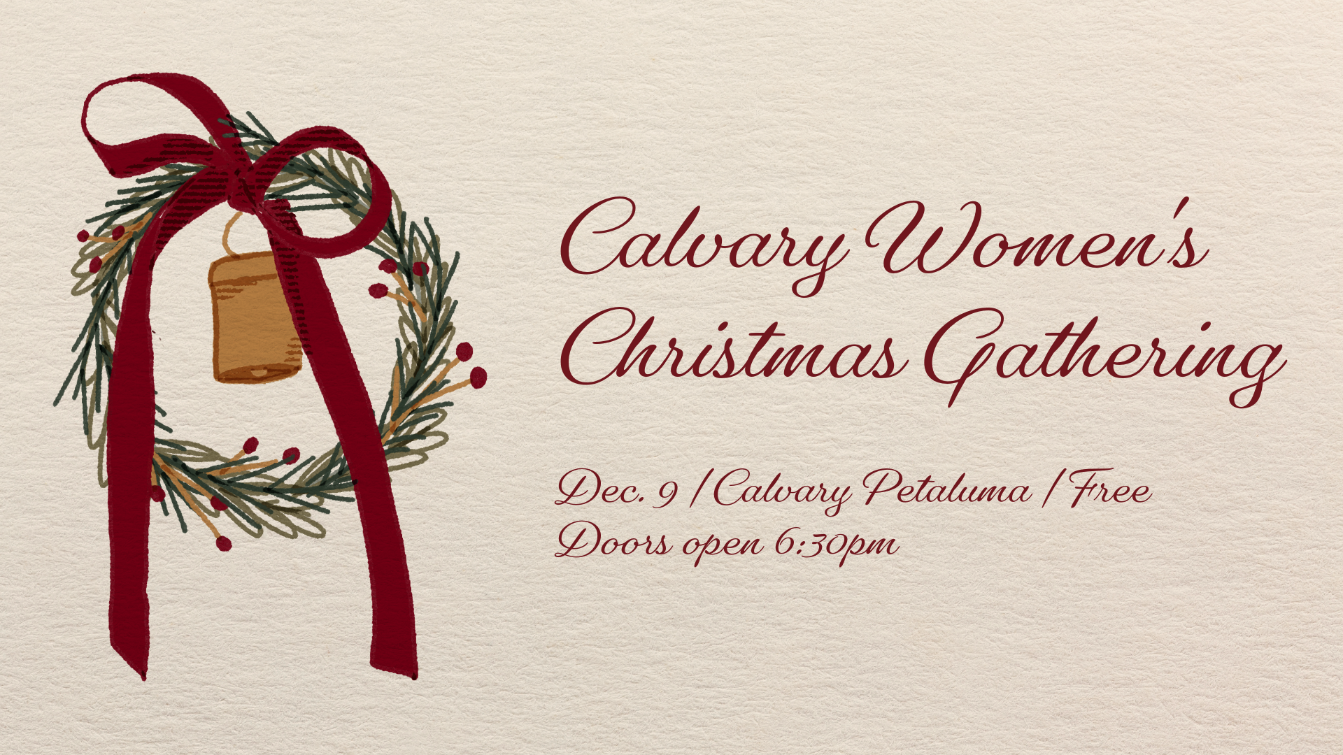 Let's joyfully gather to celebrate our savior's birth. We will have festive treats and a worship filled service. Bring a friend and share in the joy!