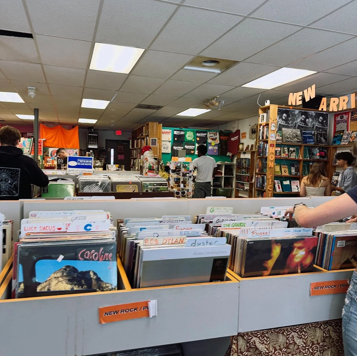 I had the best time checking out Nice Price Books and Records this past weekend! I love a worn-in record store, one that feels like you might have found it that way 30 years ago. 

They had a big selection of both cds and cassettes, as well as both u