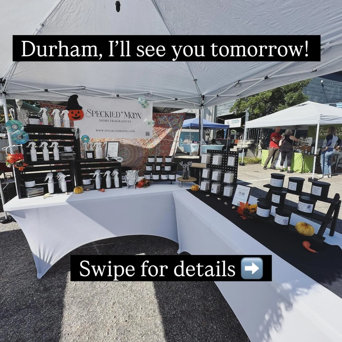 I&rsquo;m getting ready for my first Durham market tomorrow! 🍁

I&rsquo;ve been wanting to setup in Durham for a while and tomorrow&rsquo;s the day! It&rsquo;s going to be a perfect fall day, so come out and shop. I&rsquo;ll have our newest scent, N