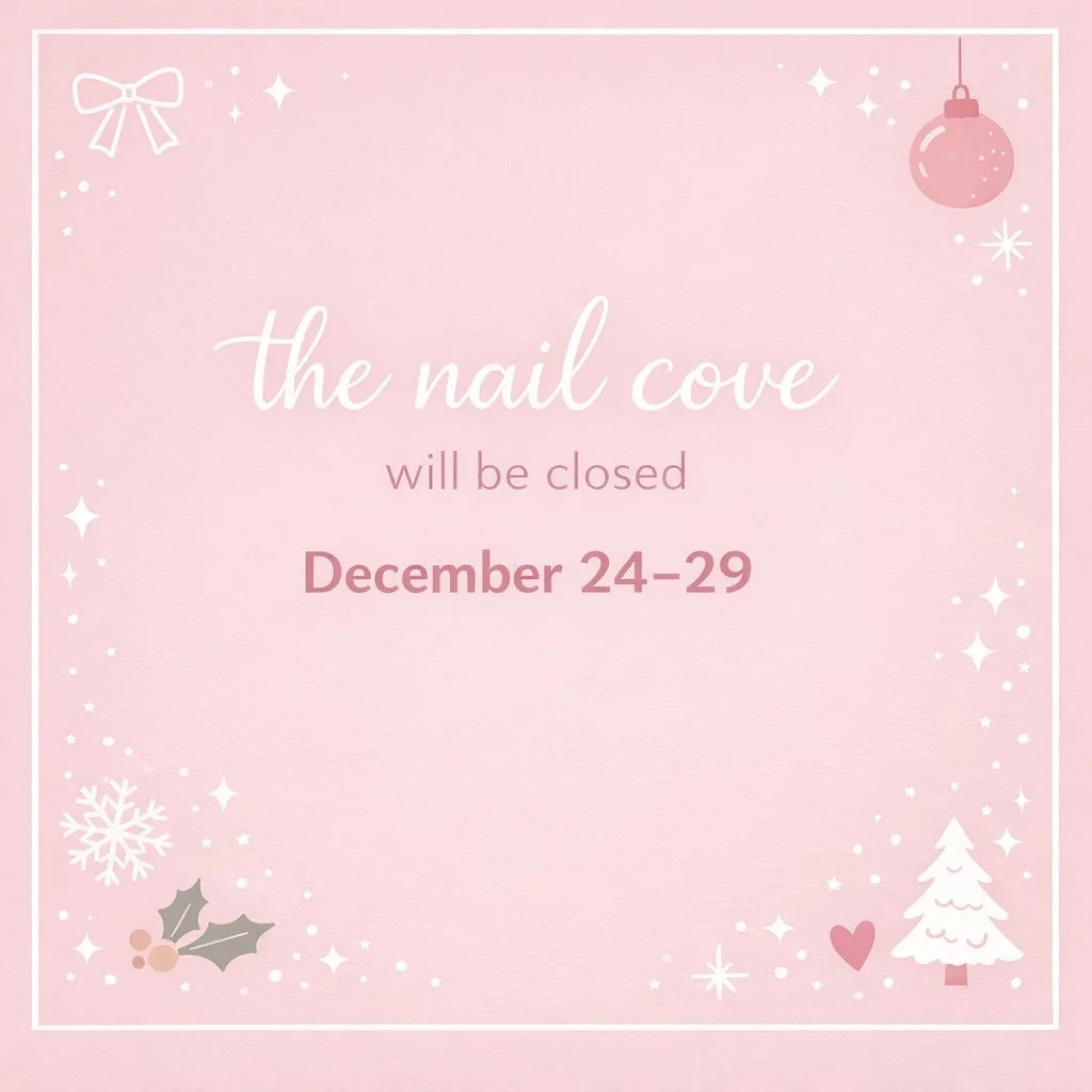 The Nail Cove family wishes you a very merry Christmas! We will see you all Tuesday! 🩷🎄✨