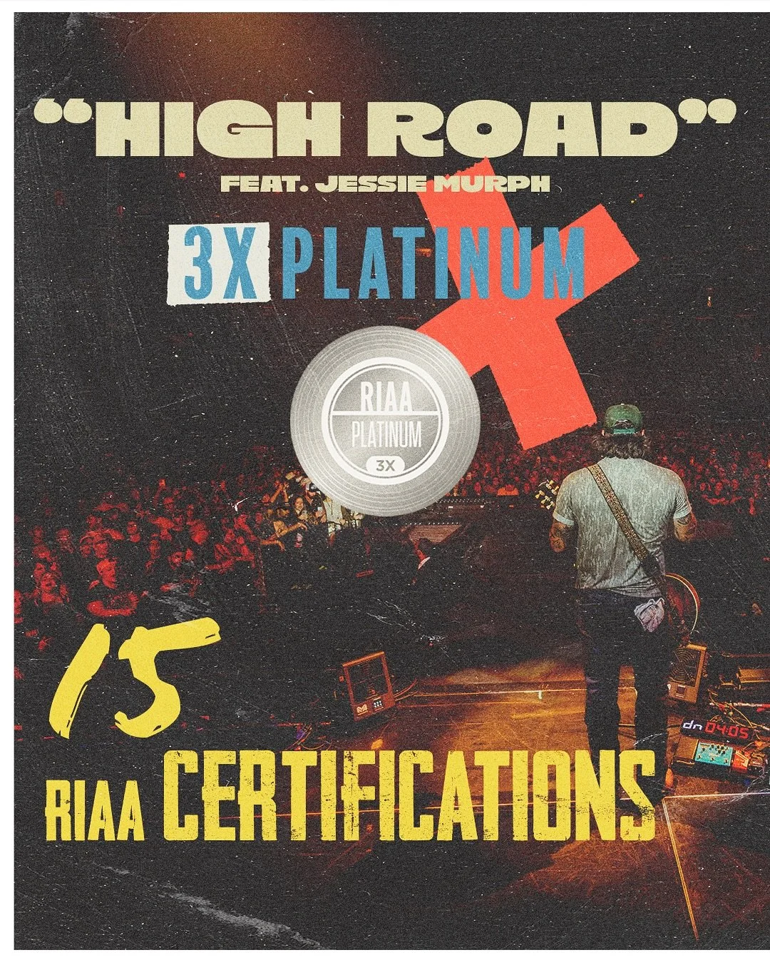 Congratulations to @koewetzelmusic on his 15th RIAA Certification, with no plans on stopping any time soon.. 3.5B streams and counting!
