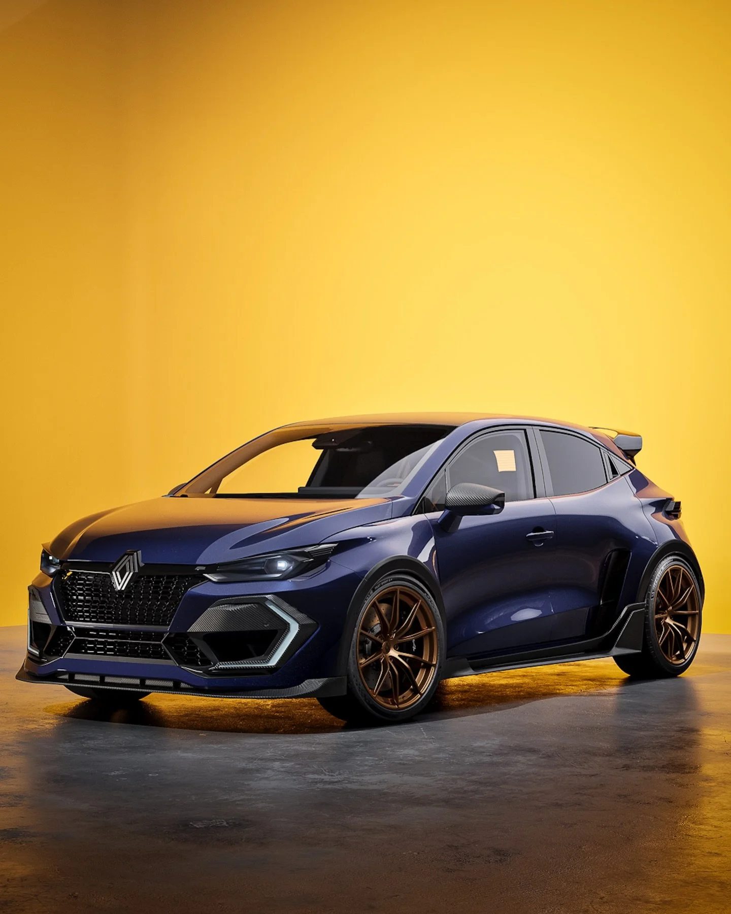 - Clio RS Williams 2027 - Limited Edition 

Engine: 2.0L Turbo 300hp
Transmission: Manual 6 speed
Drivetrain: RWD
Weight: 1480kg

You already know the new Clio release was too good of an opportunity for an RS version.
As a hot hatch enthusiast, I hav