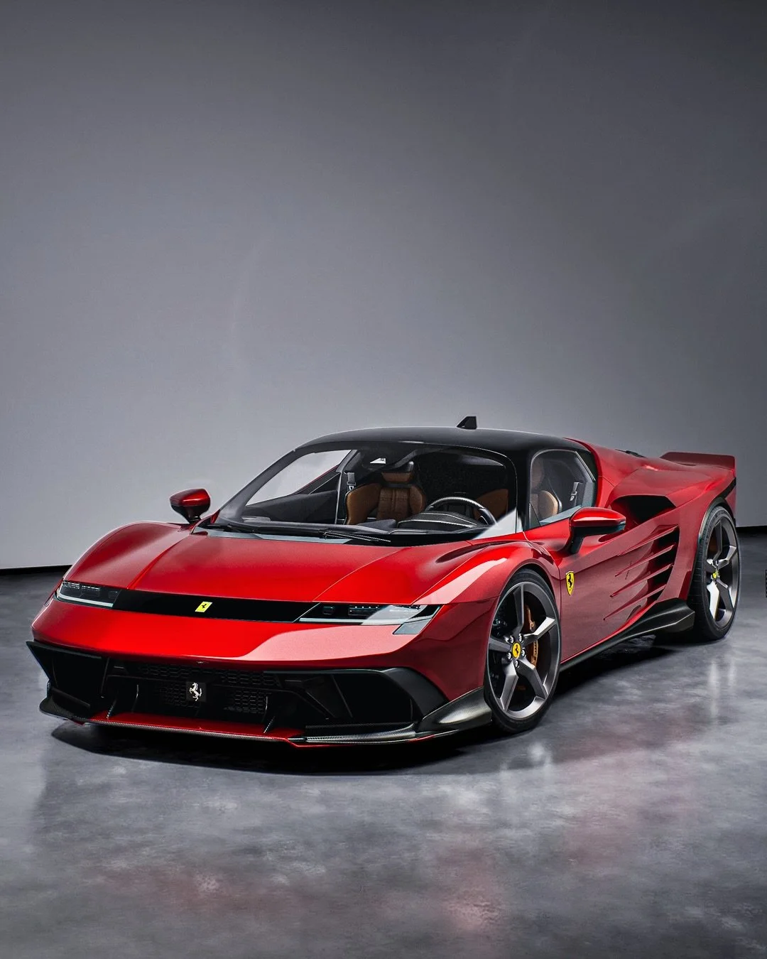 - Ferrari 849 Testarossa - Reimagined 

Taking the new Testarossa to the crafting studio for a sharp redesign. 
It was interesting to take my time and study the car more in depth, keeping the existing language as usual, and carefully integrating my o