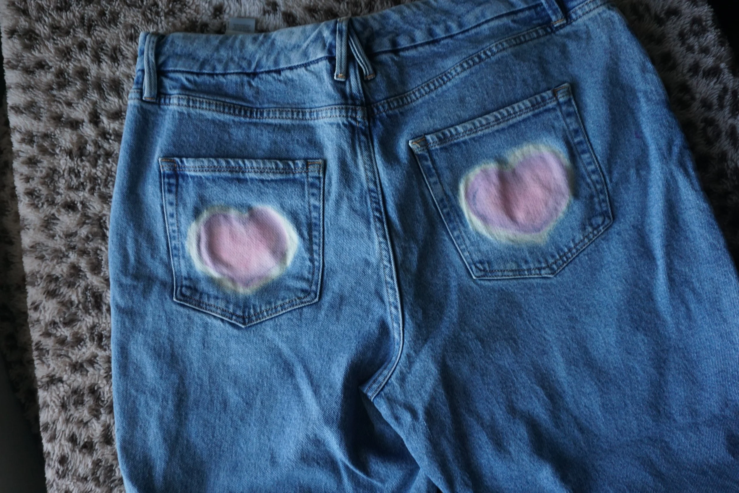 Upcycled Crochet Flare Jeans