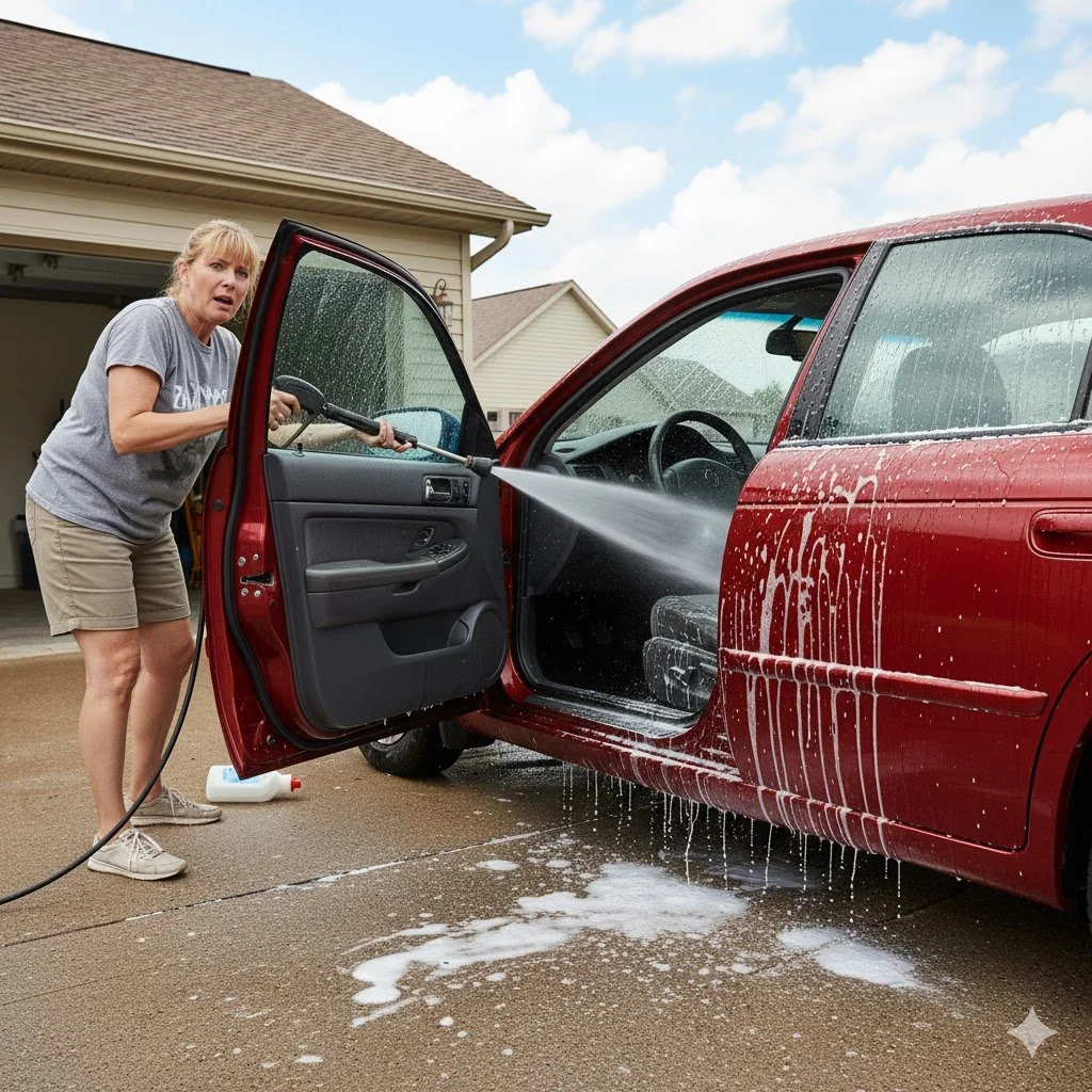 Top 5 Mistakes People Make When Cleaning Their Car at Home