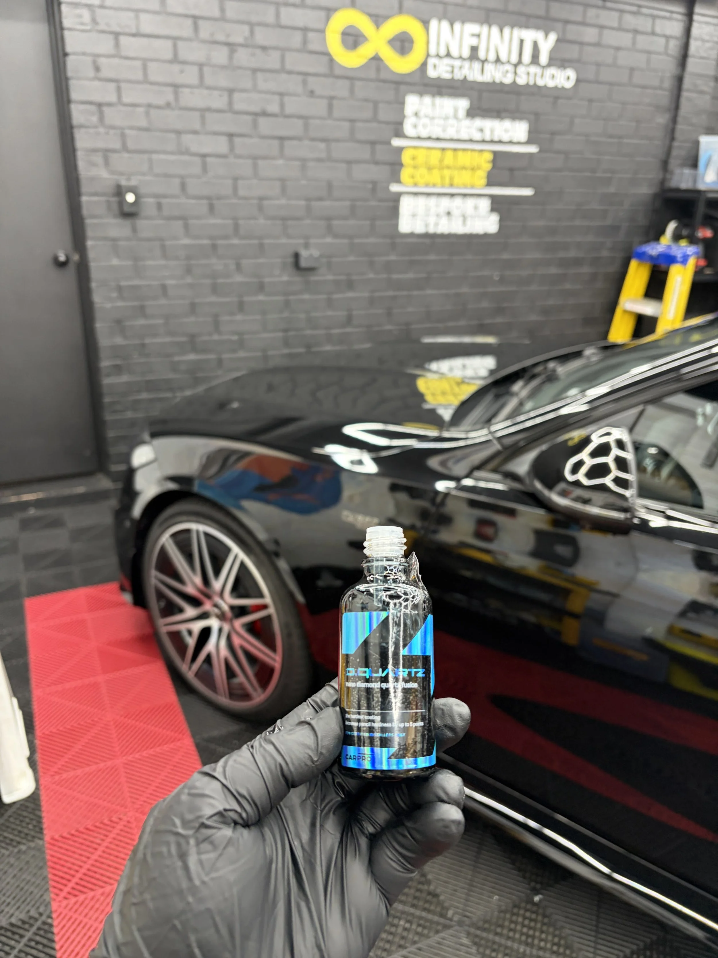 Carpro Dquartz Pro applied to this brand new Mercedes C43 AMG. Protected against UV, bat & bird poo for the next 5 years.