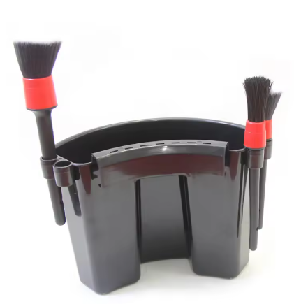 Bucket holder for wheels during car wash and detailing