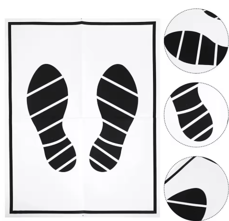 Disposable protective paper for car floor mats during detailing