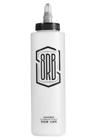 Squeeze bottle for controlled application of polish or wax