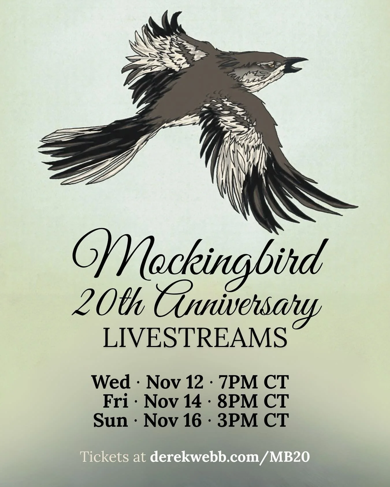 it&rsquo;s wild that &lsquo;mockingbird&rsquo; is turning twenty this year. i wrote those songs because i needed to talk about politics, war, poverty and the way faith and power intertwine. i even put the record up for free back in 2006 just to get m