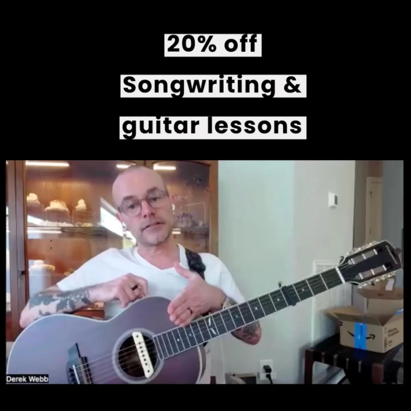 black friday might be over, but the sale keeps going.
three ways to connect &amp; support, all 20% off through friday:

&bull; songwriting/guitar lessons (one-off or gift)
&bull; all survival songs art
&bull; your first month on any paid patreon leve