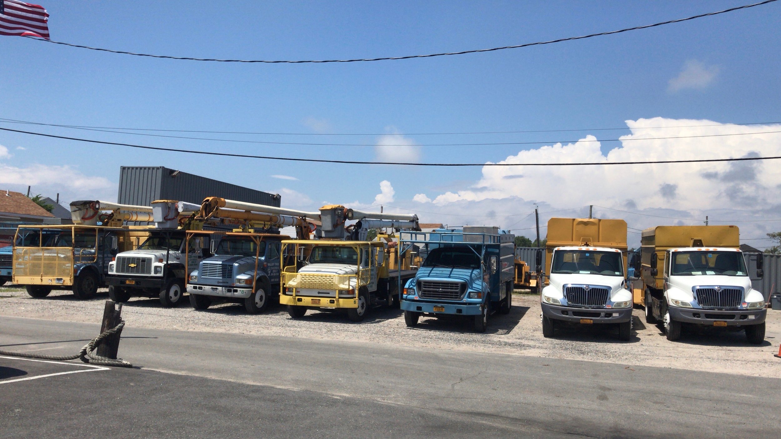 Valley Tree and Landscape Service Inc fleet of trucks.