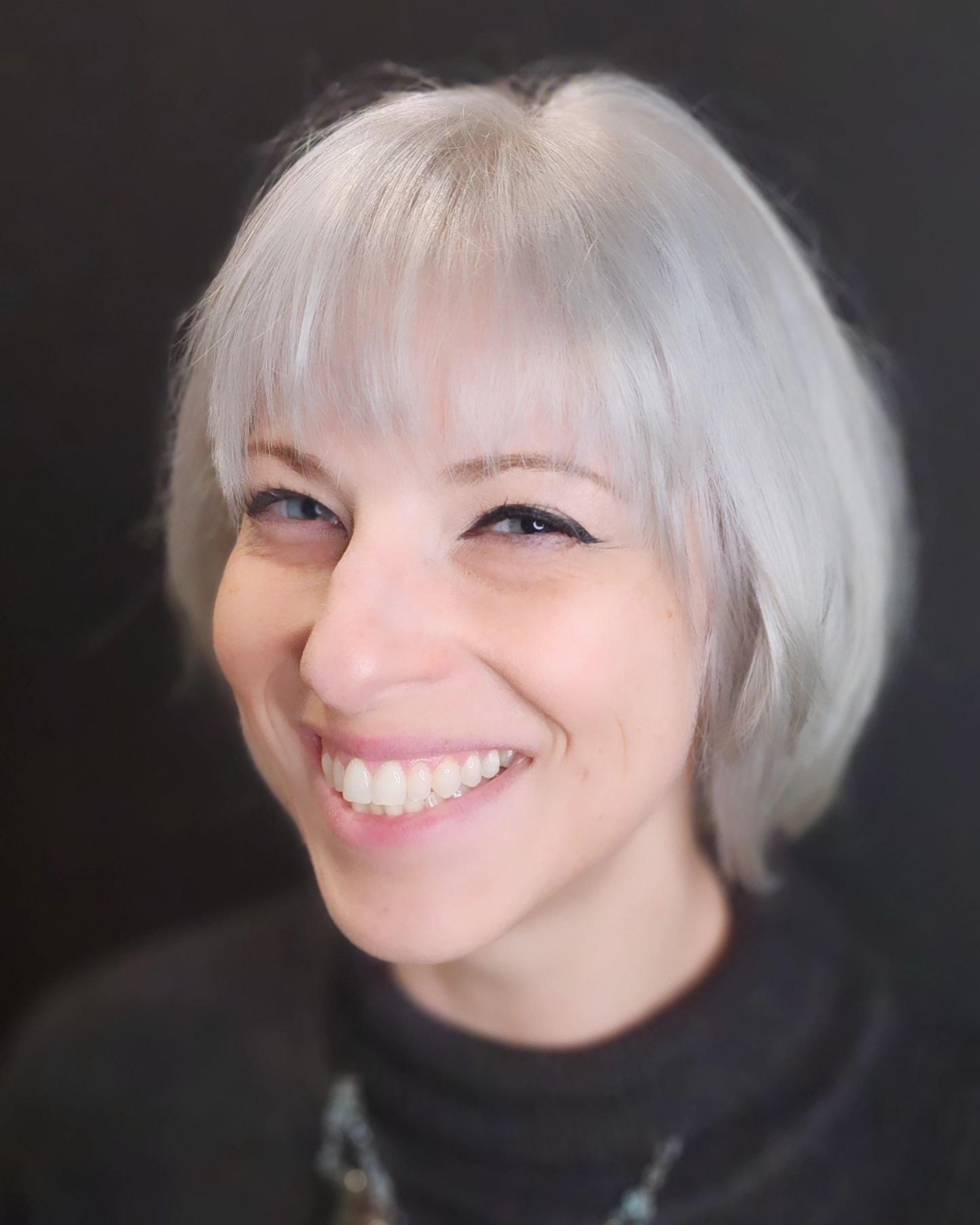Not everyone can be a silver platinum so easily, but @genitaltree sure as hell can✨️

 (and yes I'm referring to your hair lightening enough,  but also  how well you  rock this color!)

 Silver can be tough, but when it's good, it's SO good

 🤍

🌈H