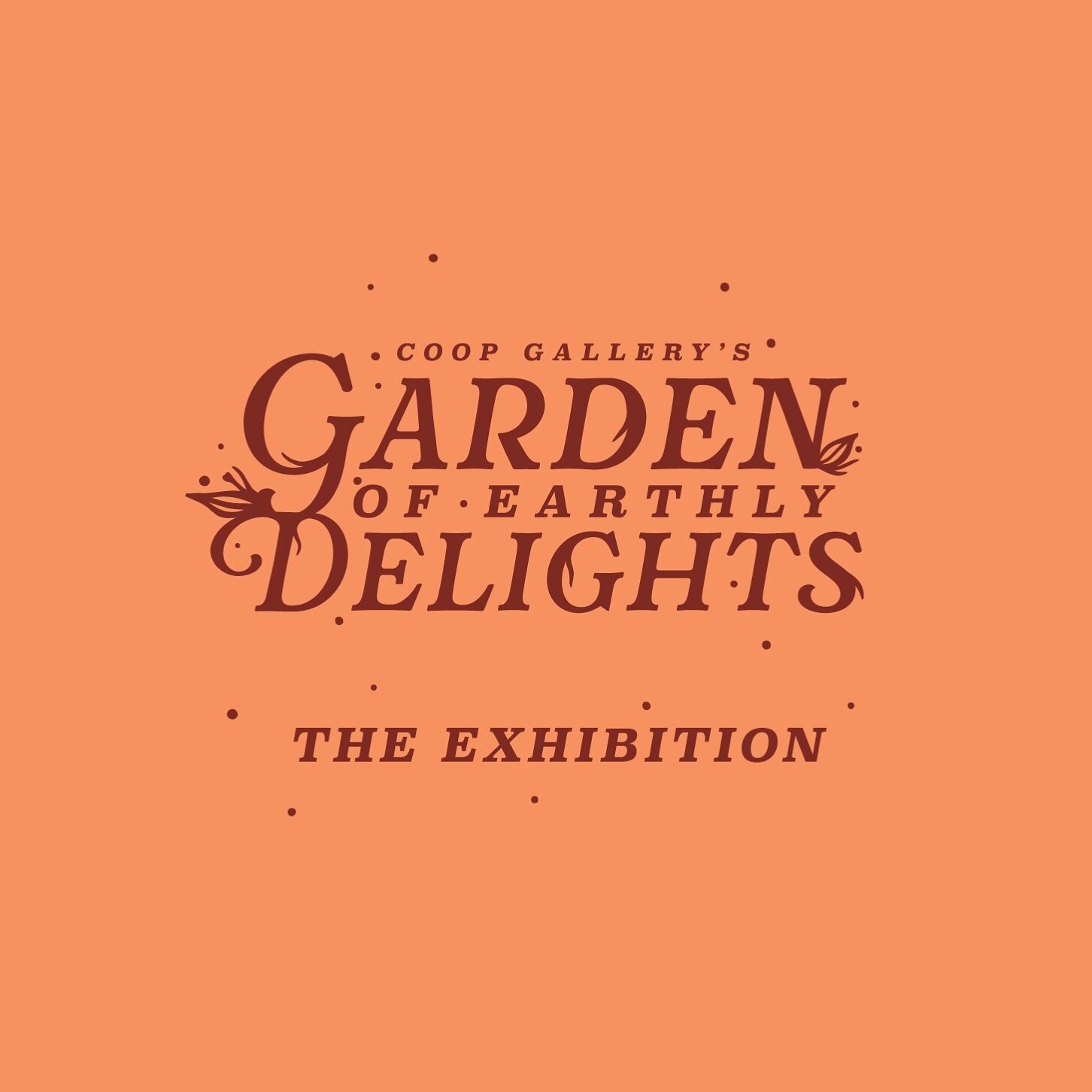 COOP welcomes submissions to Garden of Earthly Delights: The Exhibition, our May group show and spring party. Artworks should be no greater than 24&rdquo; in size and inspired by gardens and nature. Our party will occur on Friday, May 3. Selected art