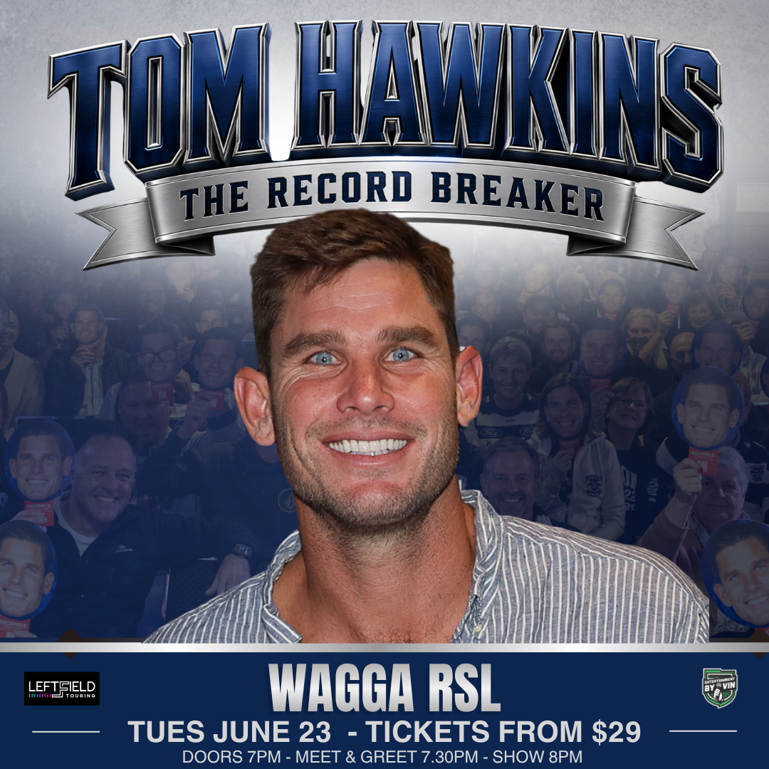 Tom Hawkins 'The Record Breaker' LIVE in Wagga Wagga!