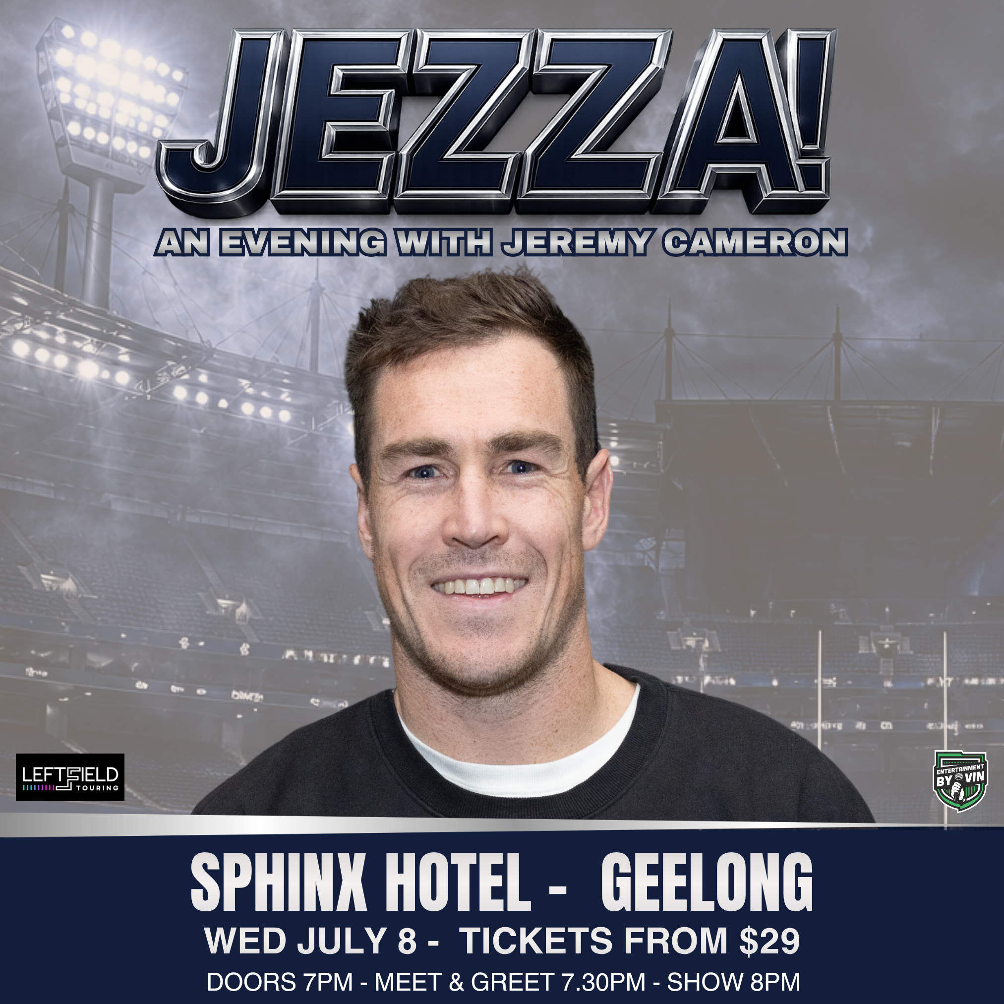 JEZZA! An Evening with Jeremy Cameron LIVE in Geelong!