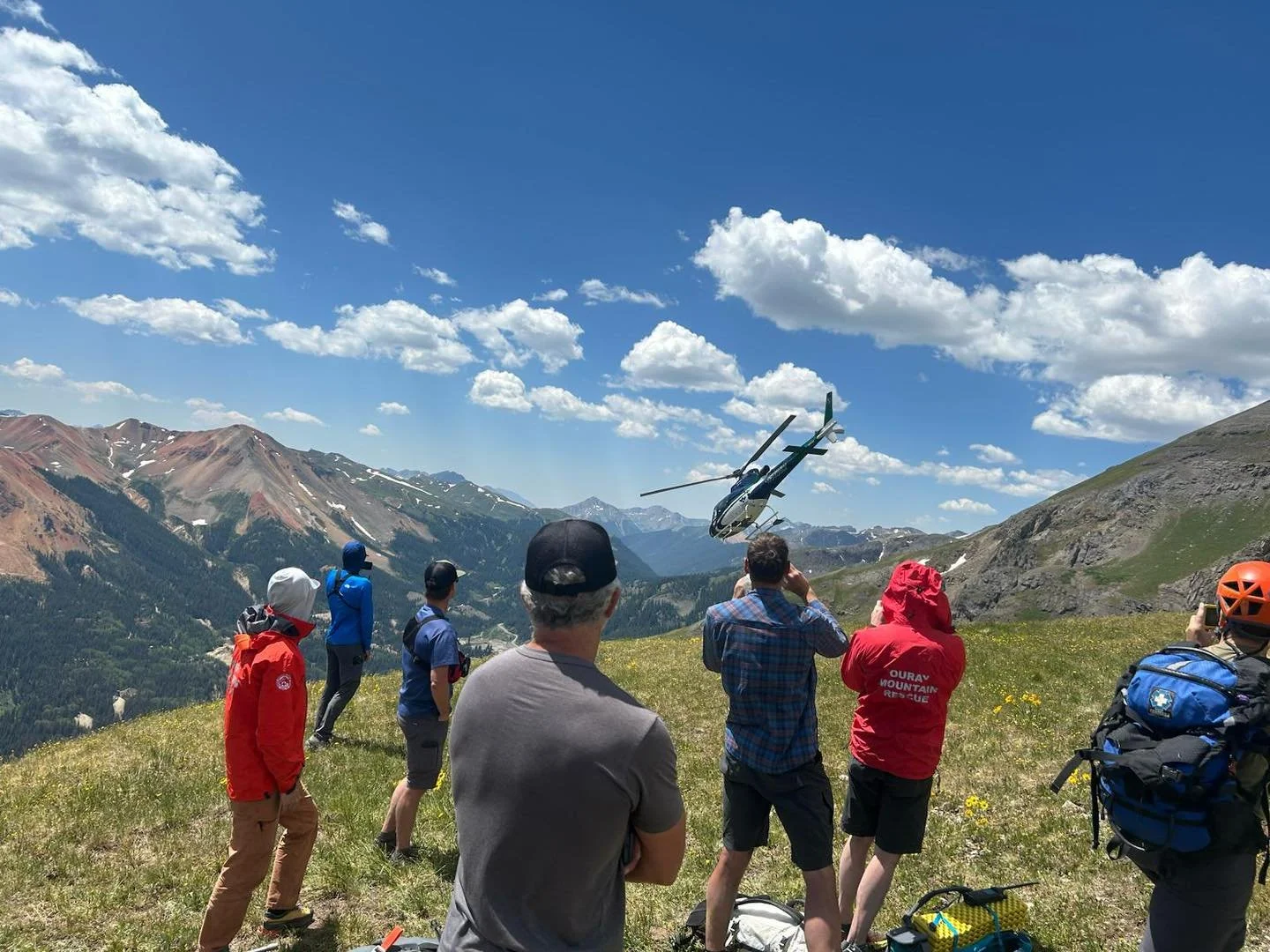 Saturday the team was called out to rescue a paraglider who crashed in the alpine above Ironton near Richmond Pass, requiring helicopter evacuation.