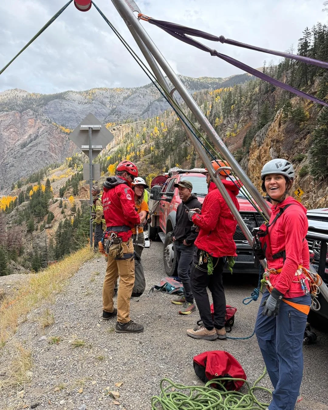 At 12:20pm on Thursday, October 9th, several agencies responded to a report of a vehicle that went off the side of U.S. Highway 550 between mile markers 88 and 89.  First responders from Ouray County EMS, Ouray Volunteer Fire Department and the Ouray