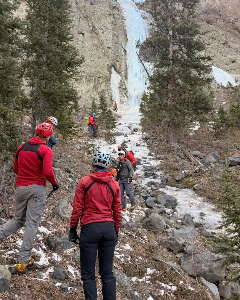 In the early morning hours of Sunday, November 16, 2025, members of the Ouray Mountain Rescue Team performed a body recovery for an ice climber who died sometime on Saturday, November 15, 2025, in the Precipice Peak area of the West Fork of the Cimar