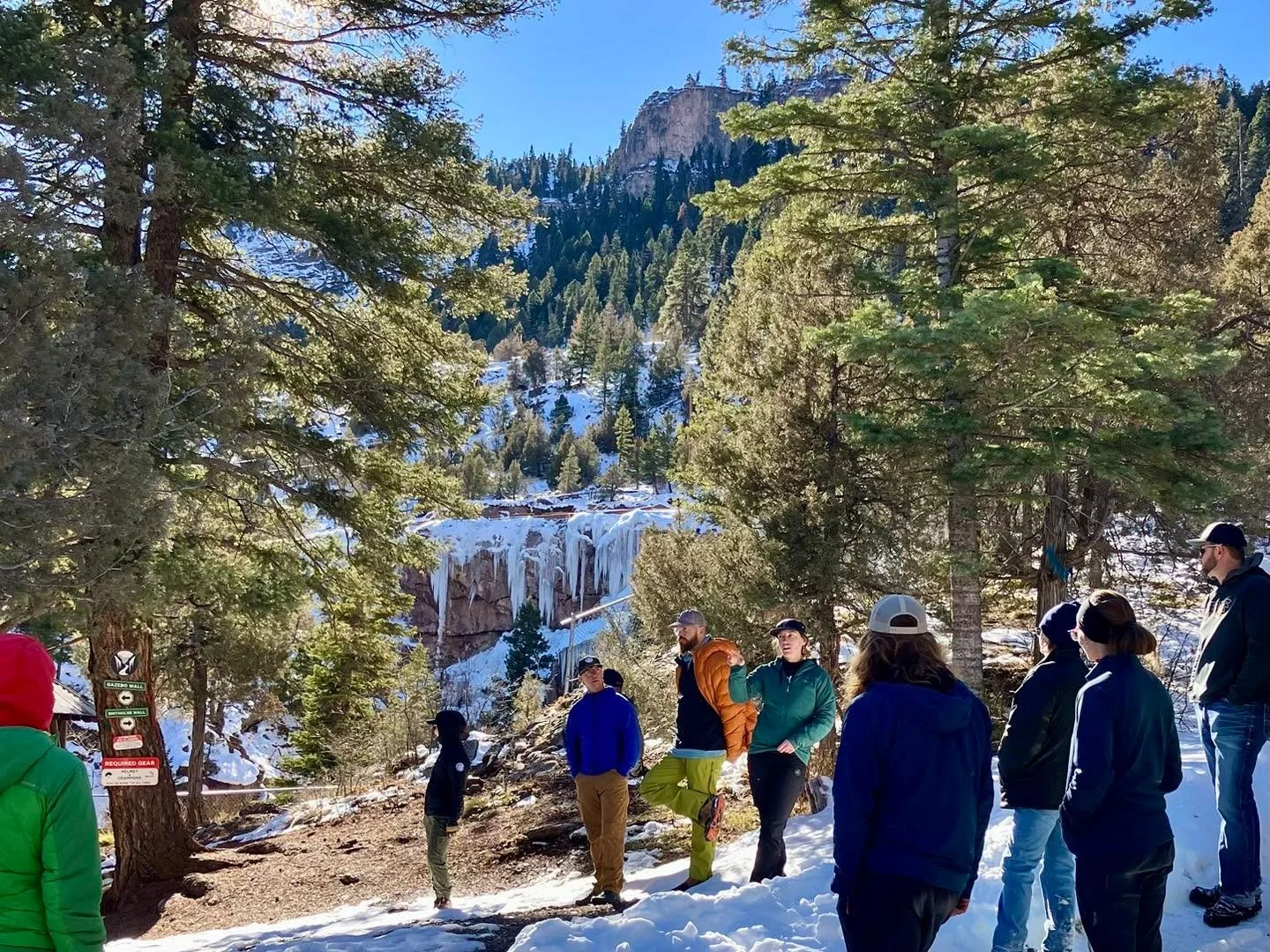 Ouray County EMS, Ouray County Sheriff&rsquo;s Department and the Ouray Mountain Rescue Team came together this morning for the Ice Park rescue plan walk through with Ice Park Operations Manager, Corey Gera. 

Thanks to everyone who participated in t