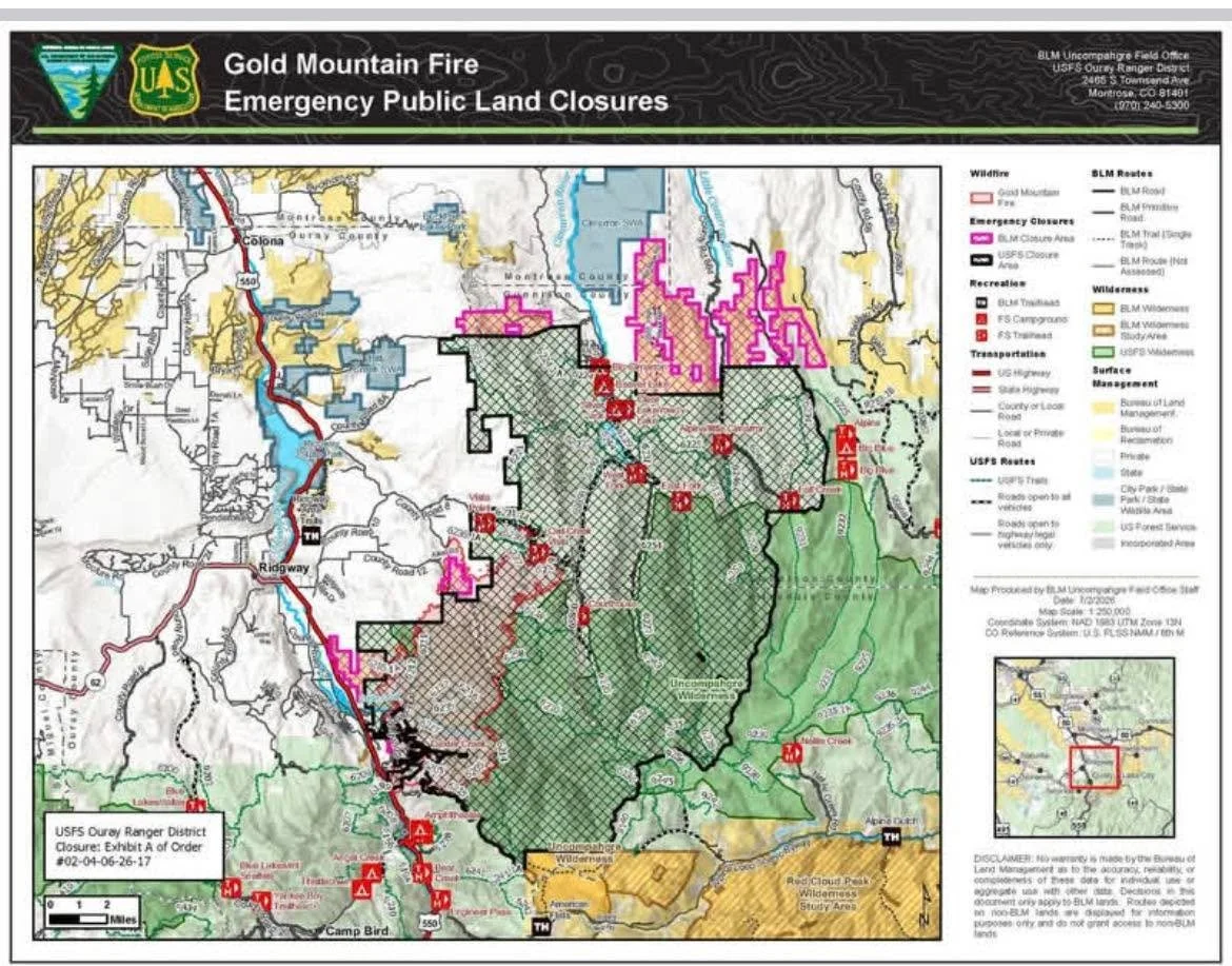 While some trailheads don&rsquo;t have &ldquo;CLOSED&rdquo; signs, many trails are in fact closed.  Please make responsible decisions.  See which trails are closed here ⬇️ 

https://www.fs.usda.gov/r02/gmug/newsroom/releases/gmug-national-forests-exp