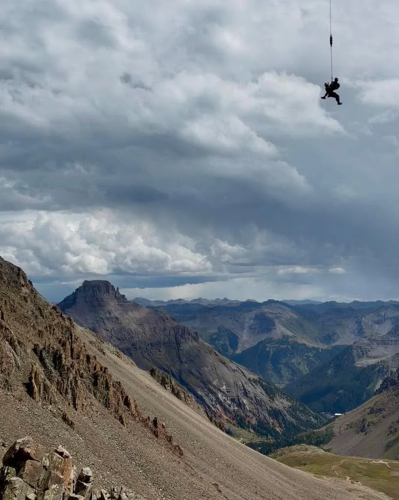 On the morning of August 24th, OMRT responded to the Southwest Ridge of Mount Sneffels - a Class III route requiring some technical climbing skills and proper gear - for a climber who suffered a suspected ankle injury after a 50-foot fall. 

A hasty 