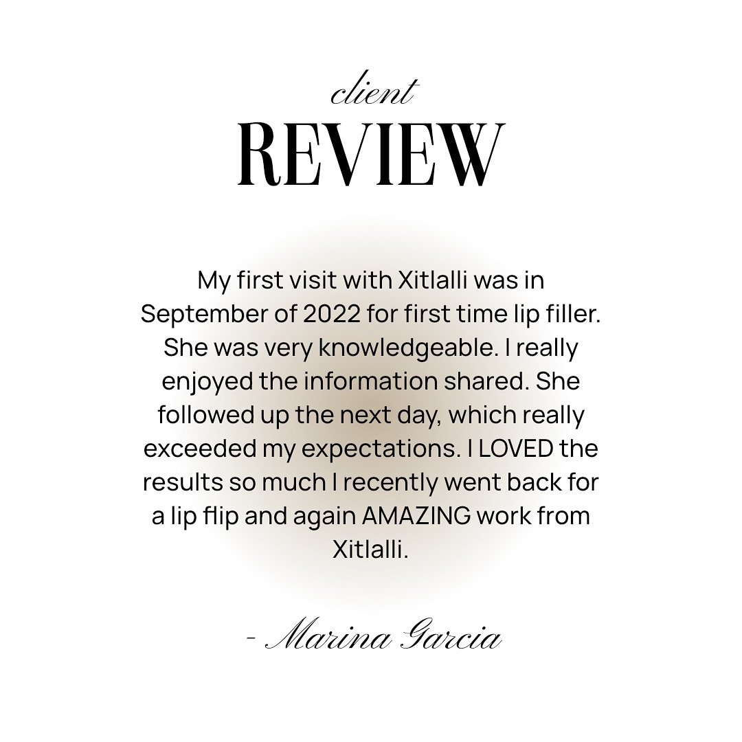 A returning client is the highest compliment 🤍
Nurse Xitlalli is proud to offer care that&rsquo;s not only expert-led, but personal &mdash; from the first visit to every follow-up.
#ClientLove #LipFillerJourney #LipFlipResults #AestheticExcellence #