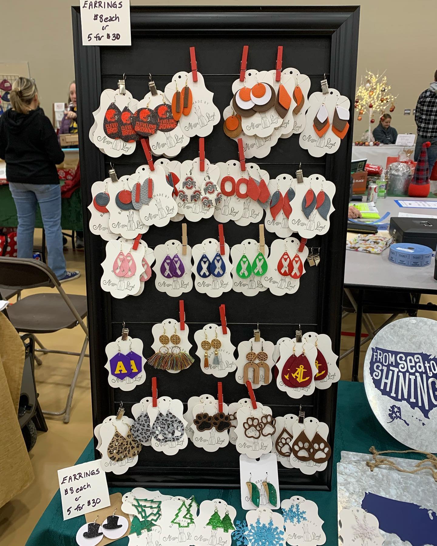 Come see us at the craft show at Avon Lake High School today until 4pm. So many great vendors and handmade designs, a great place to shop for the holidays. #shopsmall #shoplocal #handmade #imadethat #handmadeholiday