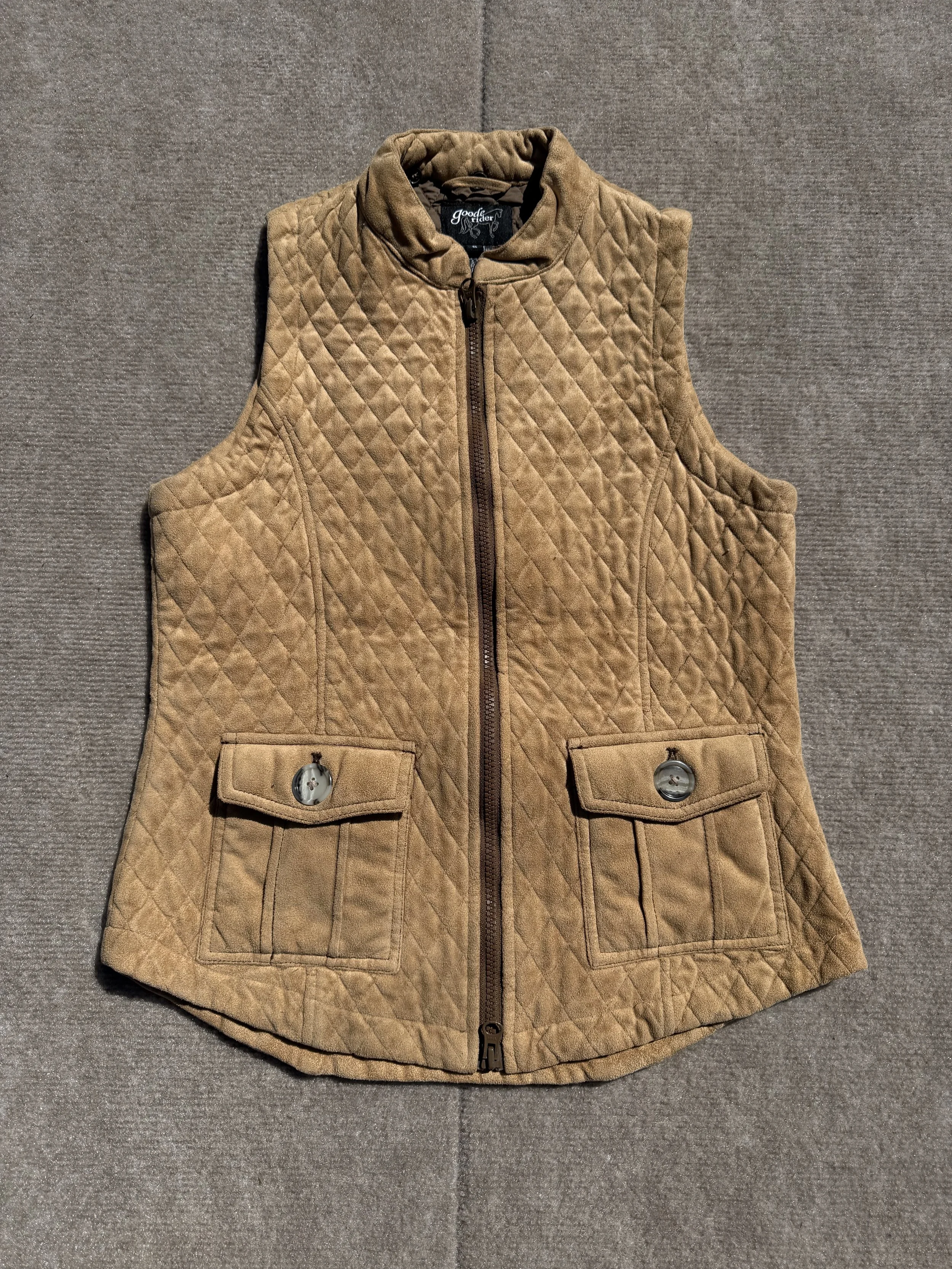 Goode Rider Quilted Vest- Size Small