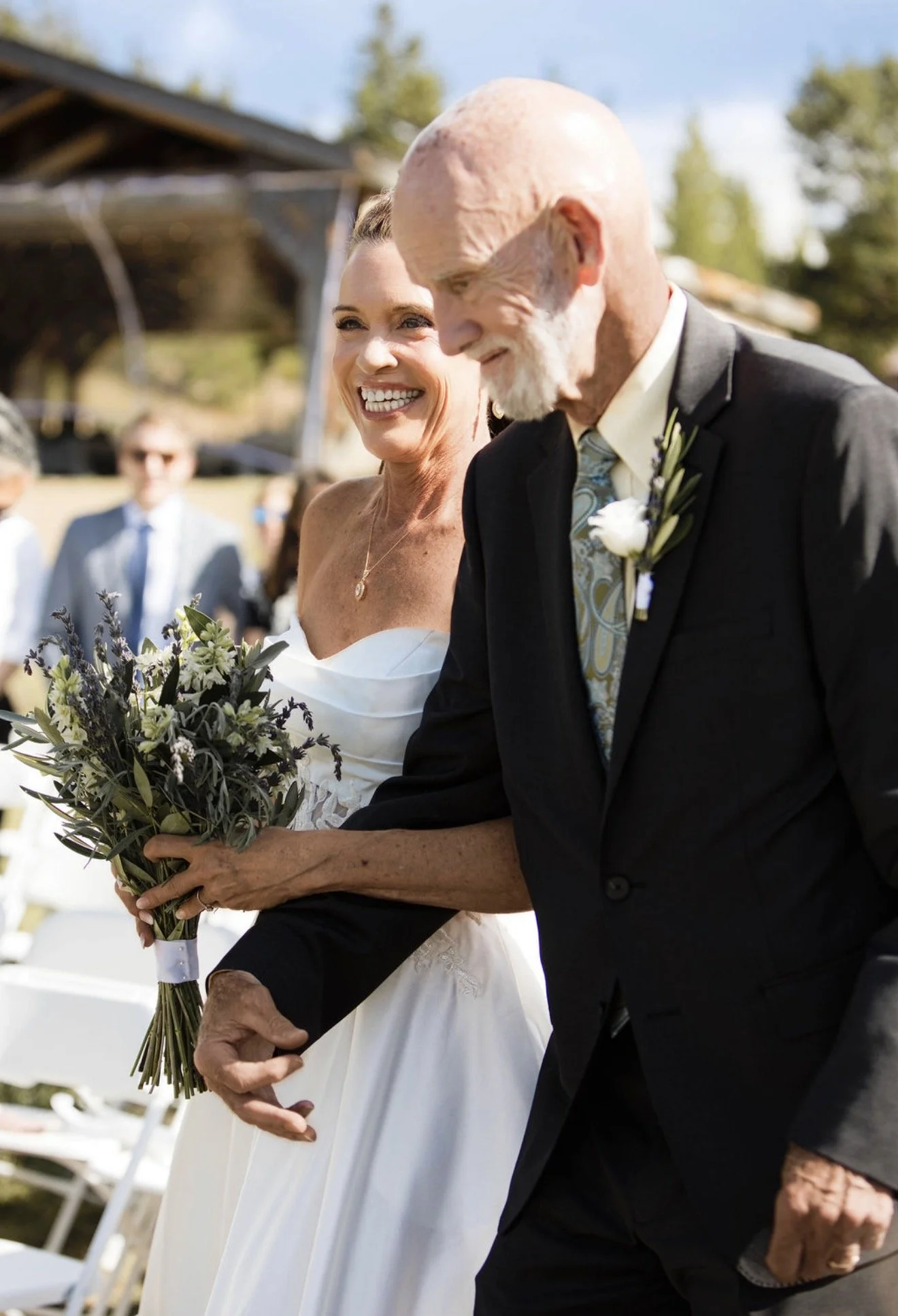 father and bride photo
