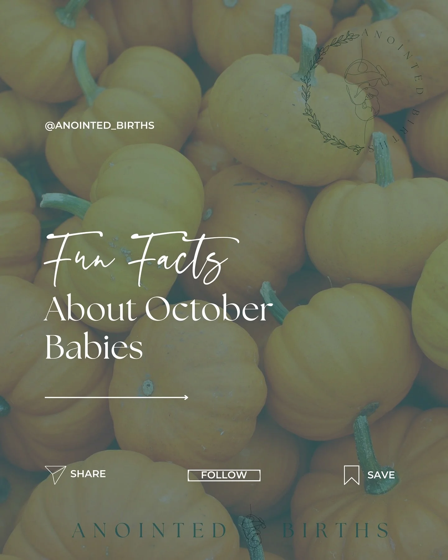 SHARE with a mama who is expecting in October &amp; COMMENT your EDD if you are expecting this month! 🍁🎃

#childbirtheducation #ocbirthdoula #christiandoula