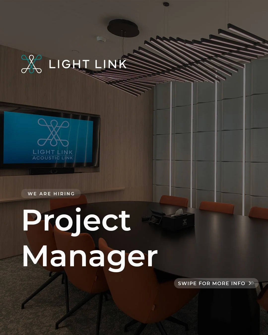 We&rsquo;re looking for a Project Manager to join Light Link and help us deliver world-class lighting solutions. 

From planning and site coordination to client communication and quality assurance, you&rsquo;ll play a vital role in ensuring every pro