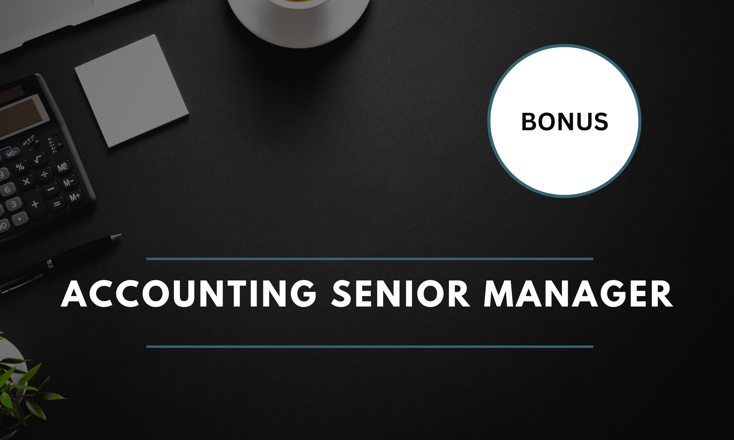 Accounting Senior Manager - Belfast- £75,000 - £92,000 (14771) 