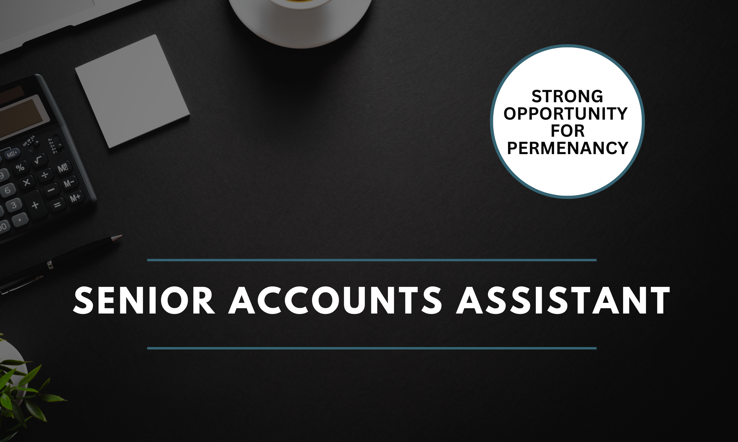 Senior Accounts Assistant - Belfast - £32,000 - £34,000 (20413) 