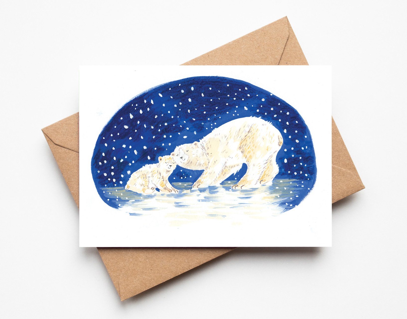 A6 Polar Bear Christmas Card