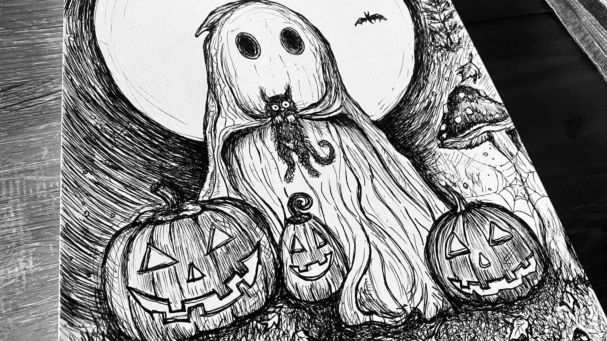 Der freundliche Geist und sein Kätzchen 👻 🎃🐈⬛