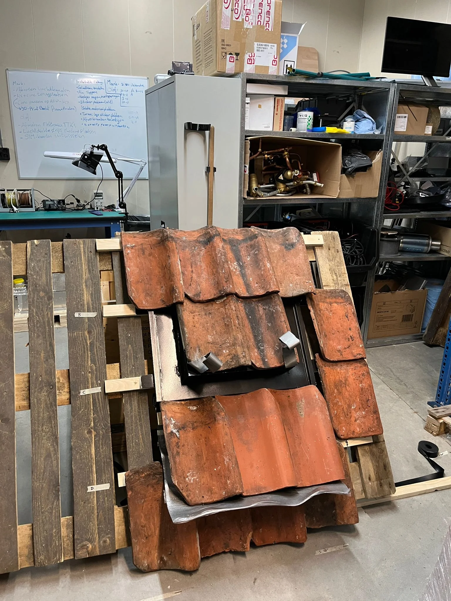 Final prototype in test setup