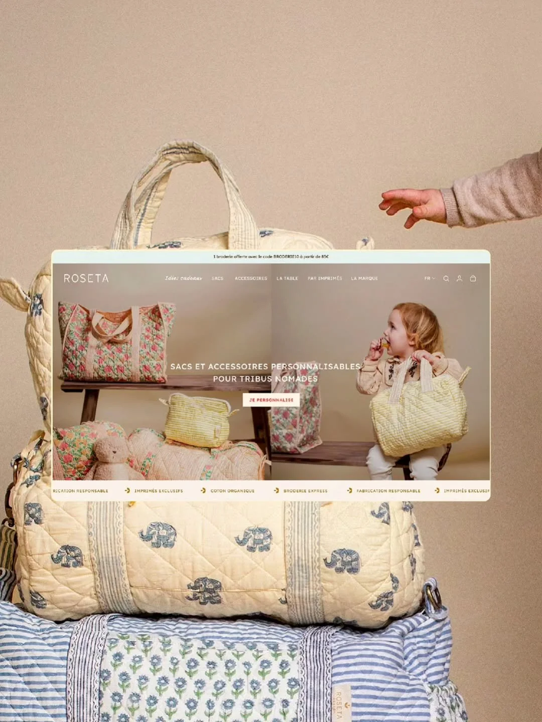 Refonte de l'e-shop Roseta 🌸

Le Studio a r&eacute;cemment accompagn&eacute; la marque lifestyle sur l&rsquo;&eacute;volution de sa boutique en ligne Shopify.

L'objectif ? Renforcer son image de marque avec un design moderne qui retranscrit avec pl