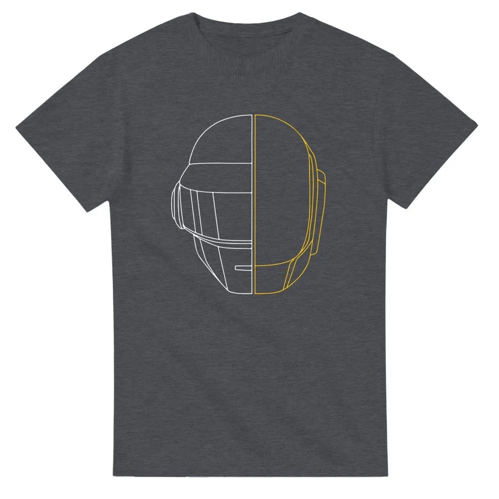 Daft Funk Colour Logo Heavyweight Unisex Crewneck T-shirt | Gildan® 5000