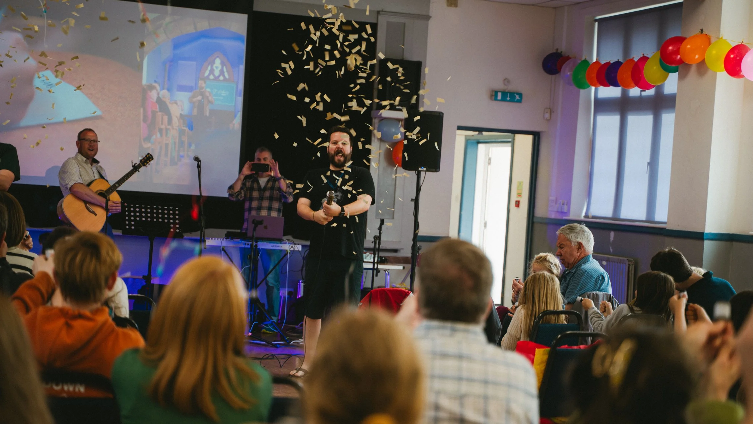 St. Aidan's Cumbria celebrating on Easter Sunday