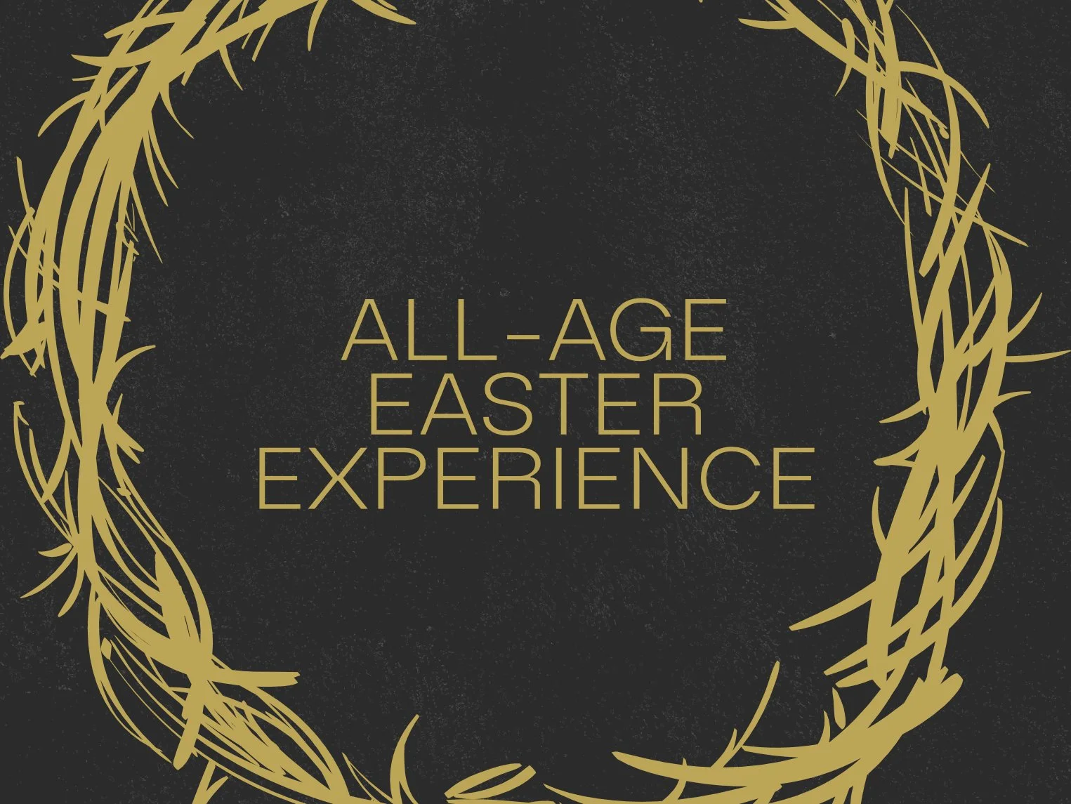 Black background with gold text reading 'Good Friday' and decorative lines above and below.