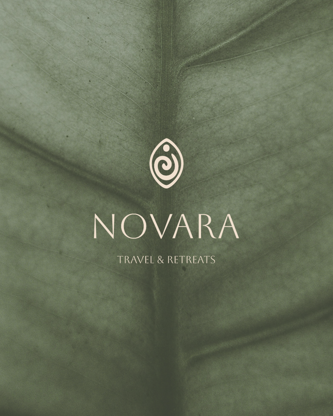 Logo ontwerp voor Novara. Gemaakt door grafische ontwerper Studio Steenkamer. Dit logo straalt balans uit en is minimalistisch en tegelijkertijd warm en professioneel. Studio Steenkamer ontwerpt logo's voor merken en bedrijven