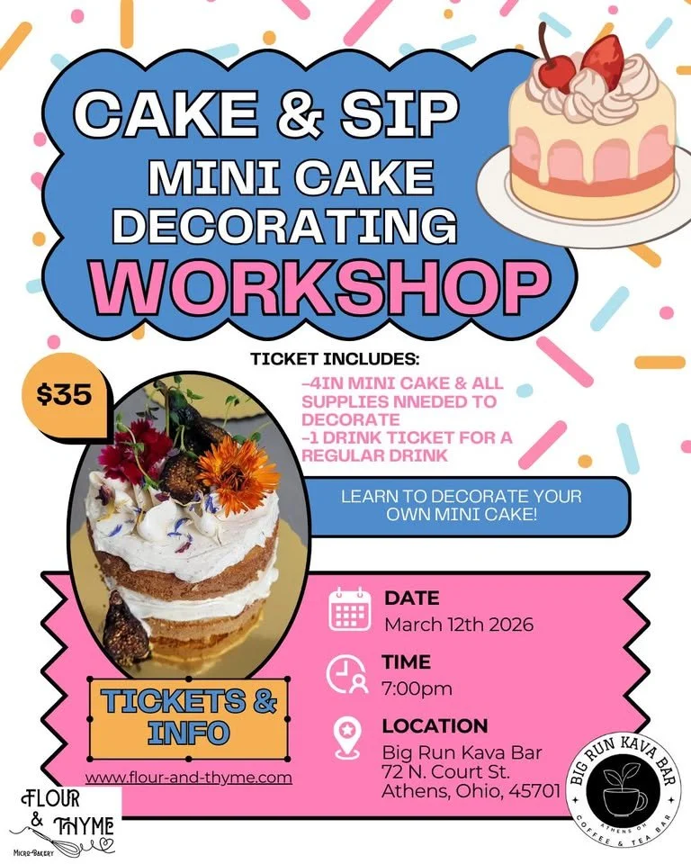 Cake & Sip (Cake Decorating Class)