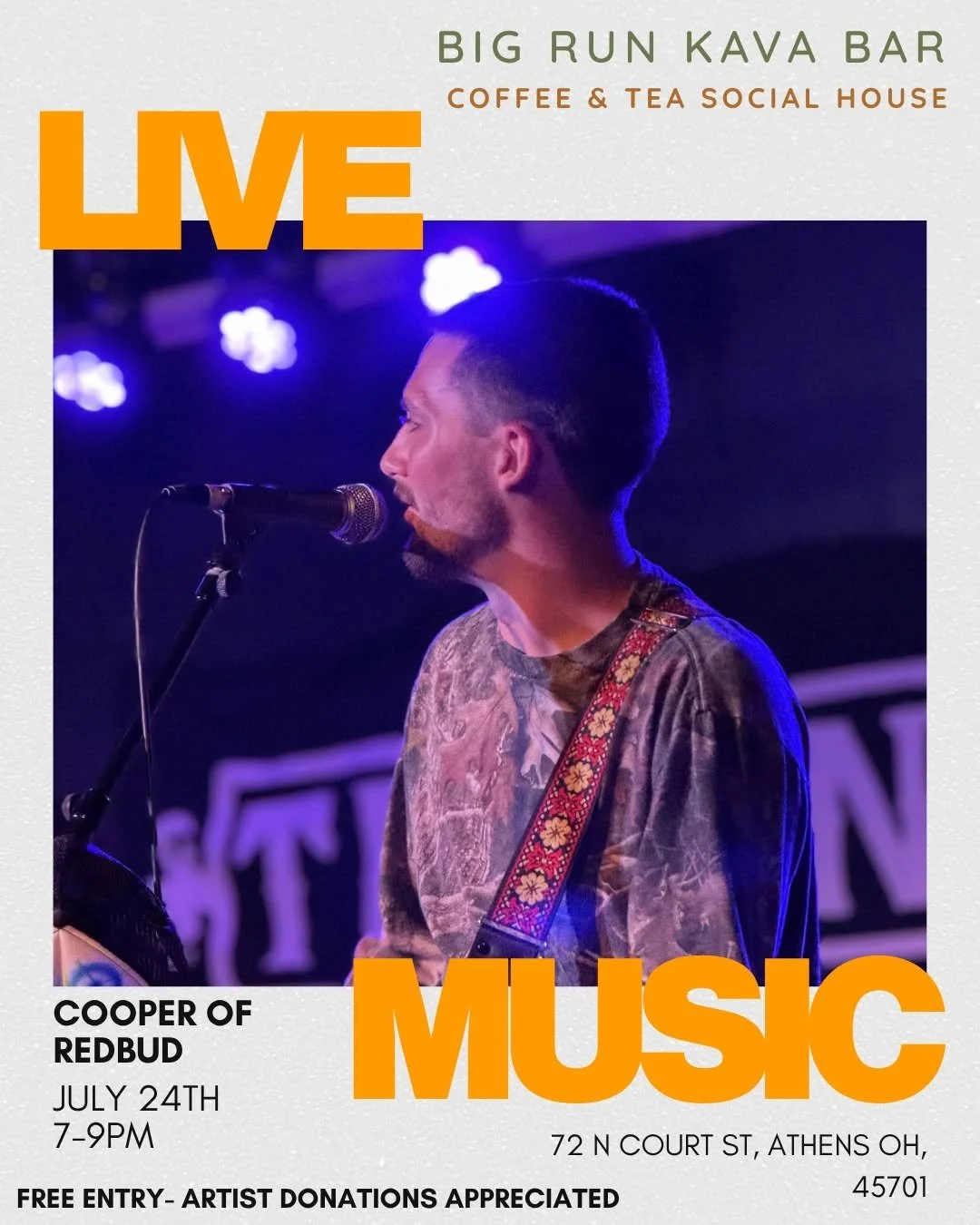 Live Music w/ Cooper from Redbud
