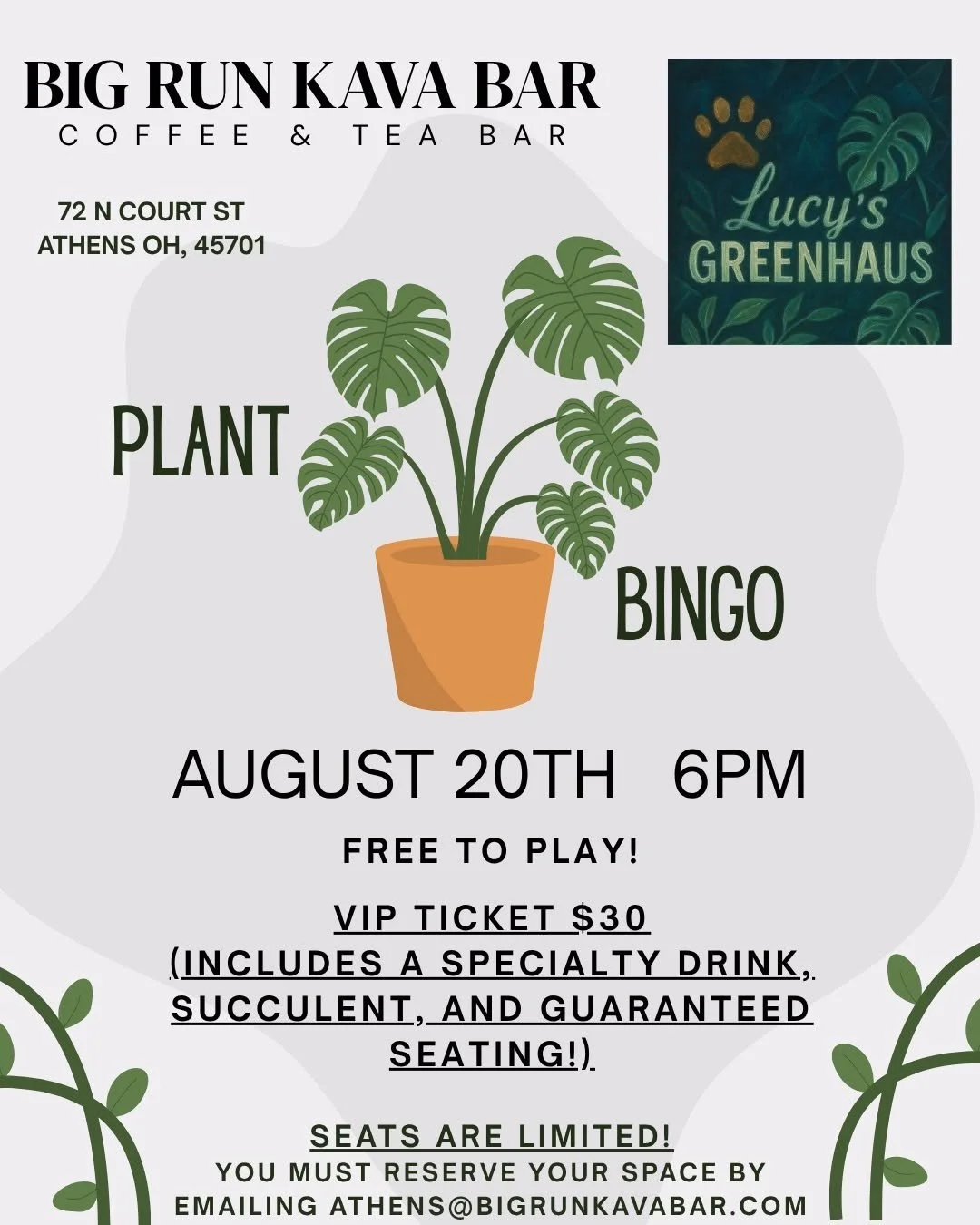 Plant Bingo w/ Lucy's Greenhaus