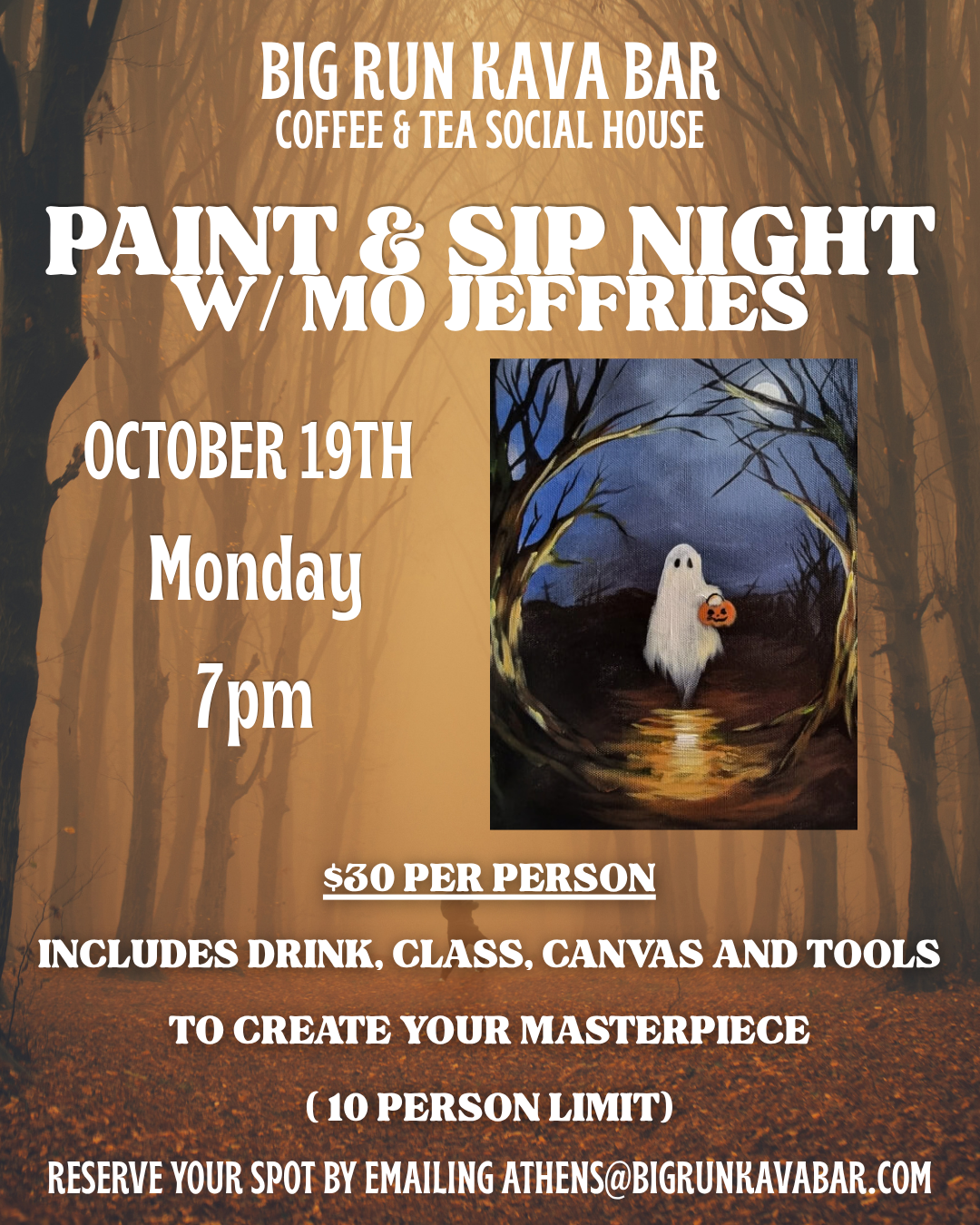Paint & Sip Night: Ghost Themed